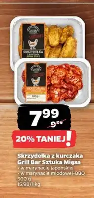 Netto Skrzydełka z kurczaka w marynacie japońskiej Grill Bar Sztuka Mięsa oferta
