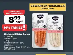 Netto Kiełbaski białe z szynki Mistrz Rohus oferta