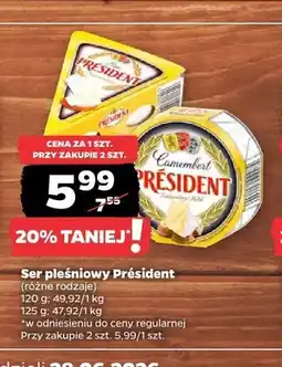 Netto Ser pleśniowy Camembert Président oferta