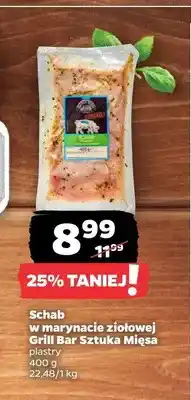 Netto Schab w marynacie ziołowej Grill Bar Sztuka Mięsa oferta