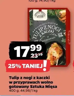 Netto Tulip z nogi z kaczki w przyprawach wolno gotowany Sztuka Mięsa oferta