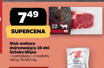 Netto Stek wołowy dojrzewający 25 dni z antrykotu Sztuka Mięsa oferta