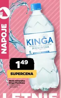 Netto Woda mineralna niegazowana Kinga Pienińska oferta