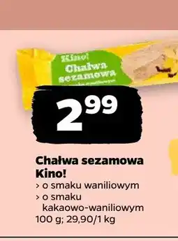 Netto Chałwa sezamowa o smaku waniliowym Kino! oferta