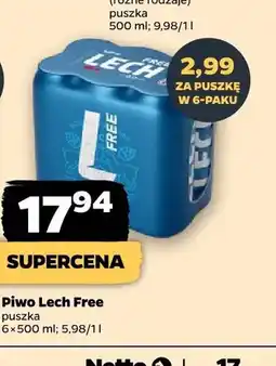 Netto Piwo bezalkoholowe Lech Free 6-pak oferta