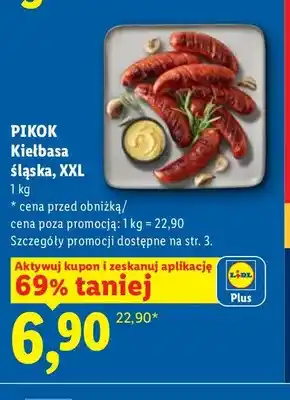 Lidl Kiełbasa śląska XXL Pikok oferta