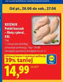 Lidl Polski kurczak filety z piersi XXL Rzeźnik oferta