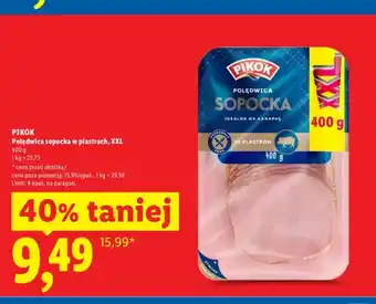 Lidl Polędwica sopocka w plastrach Pikok XXL oferta