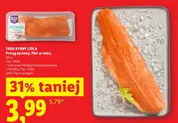 Lidl Pstrąg tęczowy filet ze skórą Targ Rybny Lidla oferta