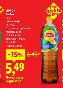 Lidl Herbata mrożona Lipton Ice Tea oferta