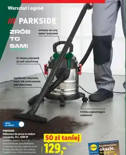 Lidl Odkurzacz do pracy na mokro i na sucho Parkside oferta