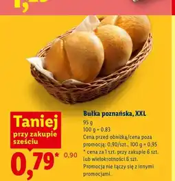 Lidl Bułka poznańska XXL oferta