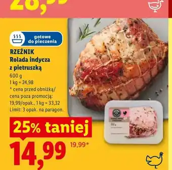 Lidl Rolada indycza z pietruszką Rzeźnik oferta