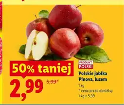 Lidl Jabłka Pinova polskie luzem oferta