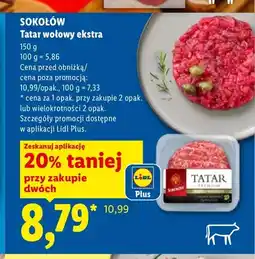 Lidl Tatar wołowy ekstra Sokołów oferta