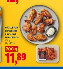 Lidl Skrzydełka z kurczaka w marynacie Grill&Fun oferta