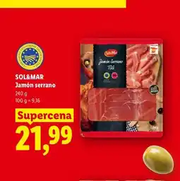 Lidl Szynka Jamón serrano Sol&Mar oferta