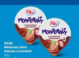 Lidl Deser mleczny z orzechami Monteravy Pilos oferta