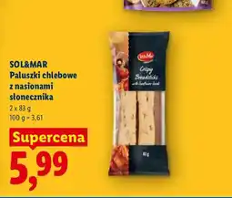 Lidl Paluszki chlebowe z nasionami słonecznika Sol&Mar oferta