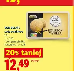 Lidl Lody waniliowe Bon Gelati oferta