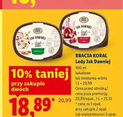 Lidl Lody Jak Dawniej bakaliowe Bracia Koral oferta
