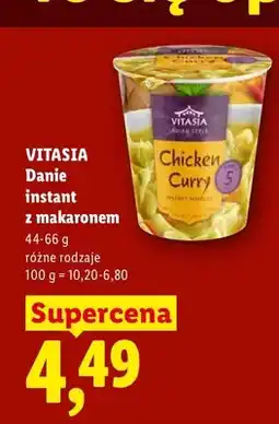 Lidl Danie instant z makaronem Vitasia Chicken Curry oferta