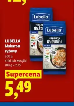 Lidl Makaron ryżowy Lubella Wstążki oferta