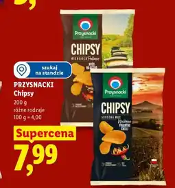 Lidl Chipsy Przysnacki o smaku miodu na ostro oferta