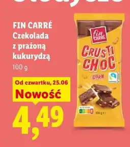 Lidl Czekolada z prażoną kukurydzą Fin Carré oferta