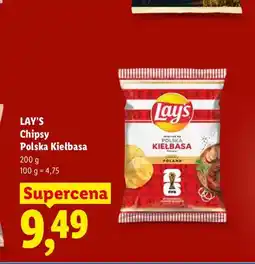 Lidl Chipsy Lay's o smaku polskiej kiełbasy oferta