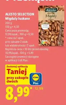 Lidl Migdały łuskane Alesto Selection oferta