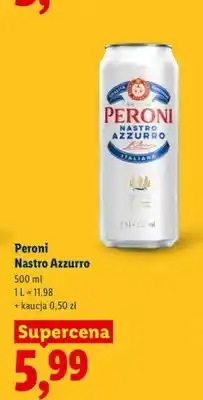 Lidl Piwo Peroni Nastro Azzurro oferta