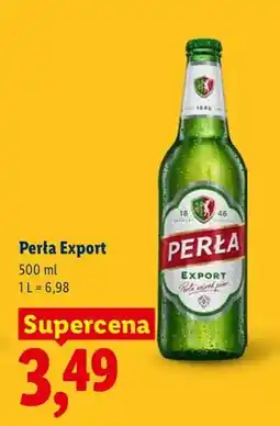 Lidl Piwo Perła Export oferta