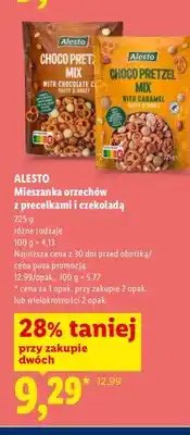 Lidl Mieszanka orzechów z precelkami i czekoladą Alesto oferta