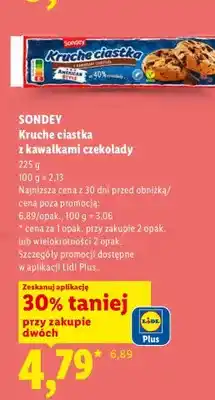 Lidl Kruche ciastka z kawałkami czekolady Sondey oferta