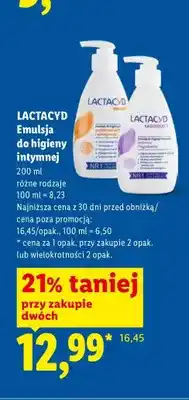Lidl Emulsja do higieny intymnej Lactacyd Femina oferta