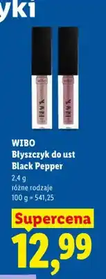 Lidl Błyszczyk do ust Black Pepper Wibo oferta