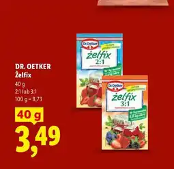 Lidl Żelfix 2:1 Dr. Oetker oferta