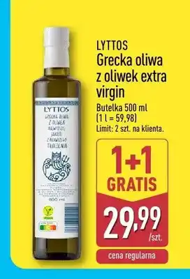 ALDI Grecka oliwa z oliwek extra virgin Lyttos oferta