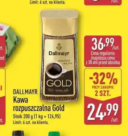 ALDI Kawa rozpuszczalna Gold Dallmayr oferta