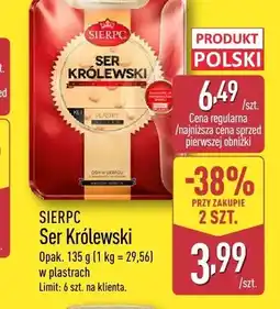 ALDI Ser Królewski Sierpc plastry oferta