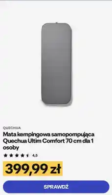 Mata kempingowa samopompująca Quechua Ultim Comfort