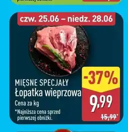 ALDI Łopatka wieprzowa Mięsne Specjały oferta