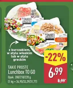 ALDI Lunchbox TO GO Takie Proste z kurczakiem w stylu włoskim oferta