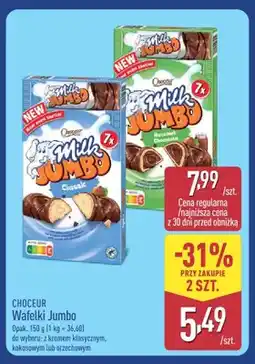 ALDI Wafelki Jumbo z kremem klasycznym Choceur oferta