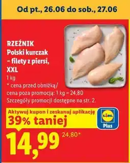 Lidl Rzeźnik Polski kurczak - filety z piersi, XXL oferta