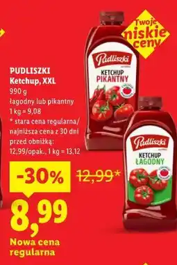 Lidl PUDLISZKI Ketchup, XXL oferta