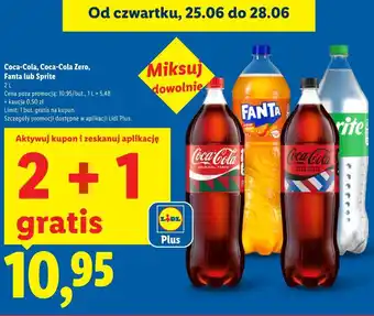 Lidl Coca-Cola, Coca-Cola Zero, Fanta lub Sprite oferta
