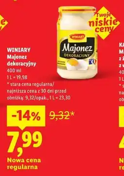 Lidl WINIARY Majonez Dekoracyjny oferta