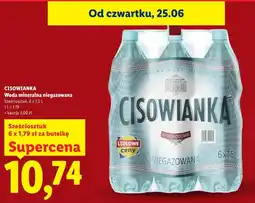 Lidl CISOWIANKA Woda mineralna niegazowana oferta